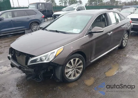 2016 Hyundai Sonata Sport z USA, uszkodzony, nr VIN 5NPE34AF9GH351428